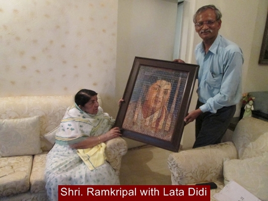 Chitralatika – An exhibition showcasing the journey of Bharat Ratna Lata Mangeshkarji by Ramkripal Namdeo